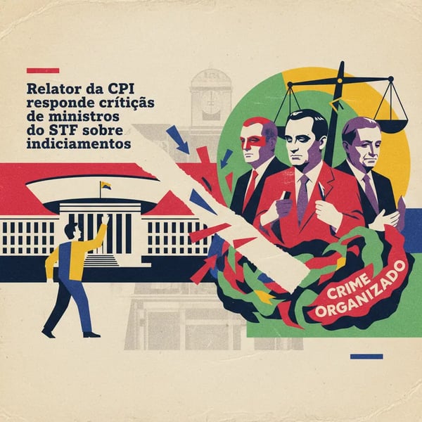 Relator da CPI responde críticas de ministros do STF sobre indiciamentos