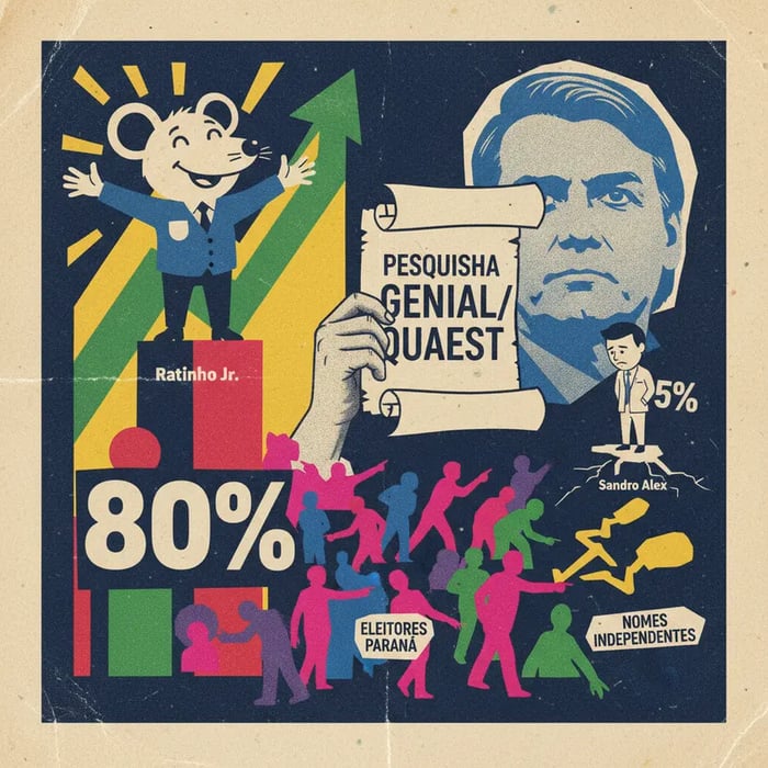Ratinho Jr. tem 80% de aprovação, mas sucessor escolhido amarga 5% das intenções de voto