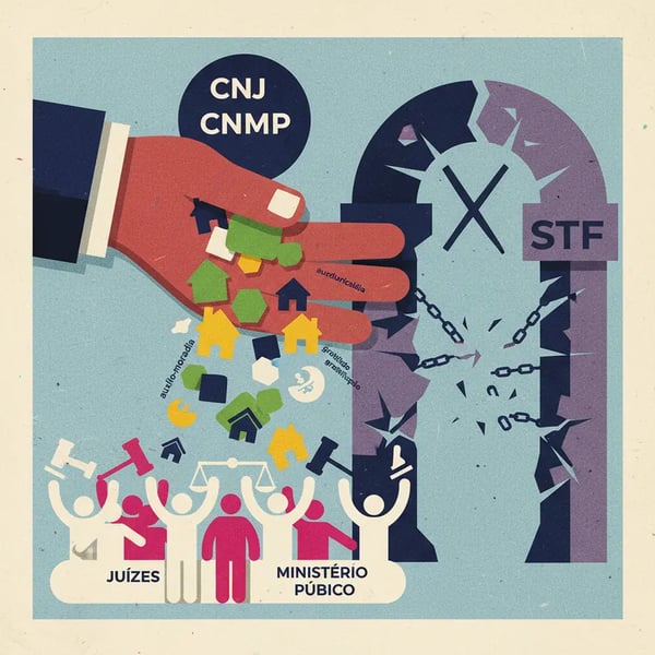 CNJ e CNMP Expandem Benefícios para Juízes e Membros do MP Contra Decisão do STF