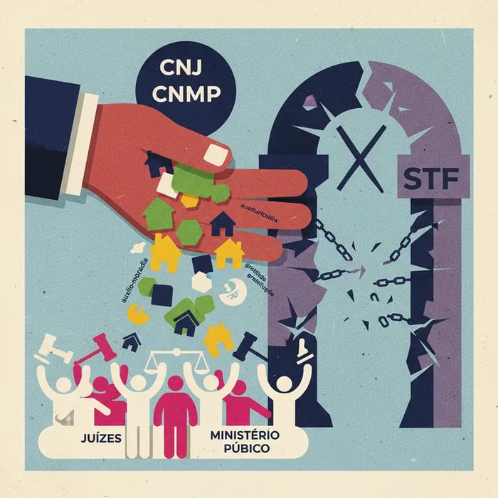 CNJ e CNMP Expandem Benefícios para Juízes e Membros do MP Contra Decisão do STF