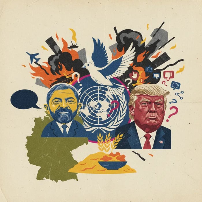 Lula critica Trump na Alemanha e pede fim de guerras