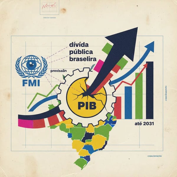Dívida pública brasileira chegará a 100% do PIB em 2027, aponta FMI