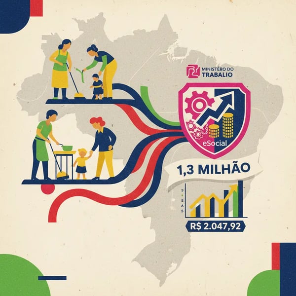 Trabalho doméstico formal tem 1,3 milhão de vínculos em 2025