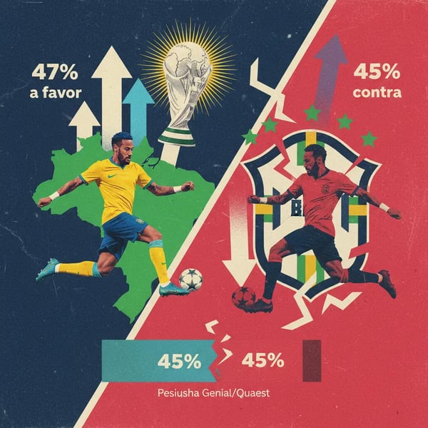 Neymar divide opiniões: 47% a favor e 45% contra convocação para 2026
