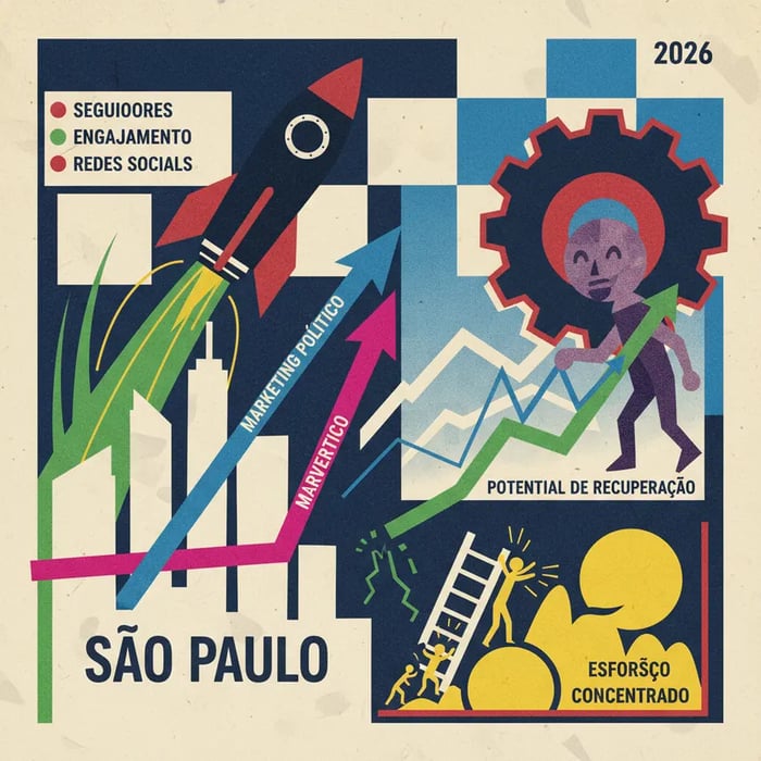 Disputa digital em SP: Tarcísio amplia vantagem sobre Haddad em 4 anos