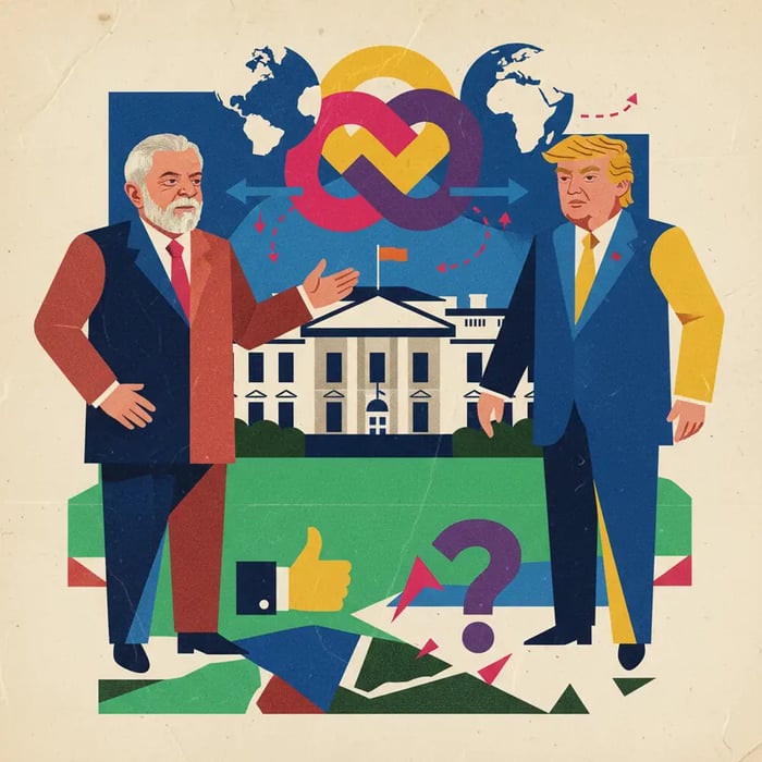 Lula e Trump se reúnem na Casa Branca e presidente brasileiro elogia encontro