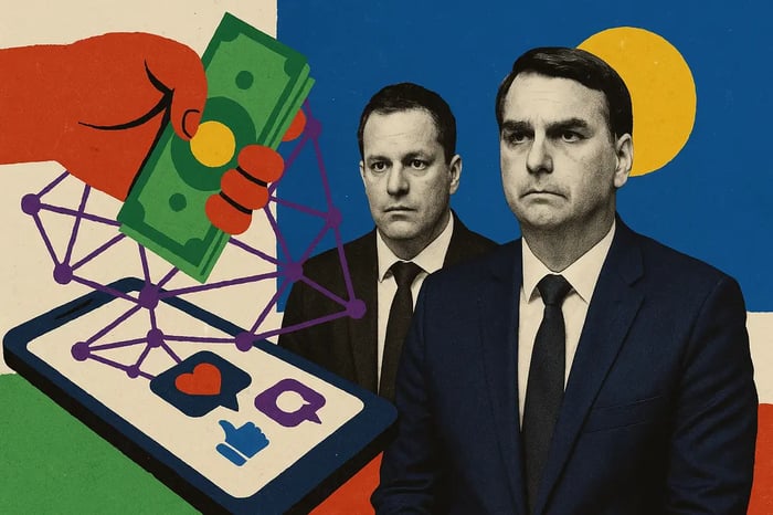 Corrupção domina redes sociais após revelação de ligação entre Flávio Bolsonaro e Daniel Vorcaro