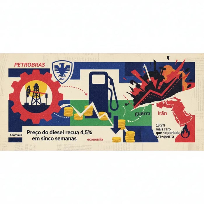 Preço do diesel recua 4,5% em cinco semanas