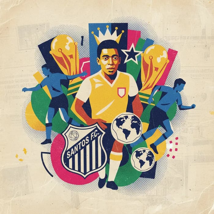 Santos se consolida como maior contribuinte da Seleção Brasileira em Copas entre 1958 e 1970