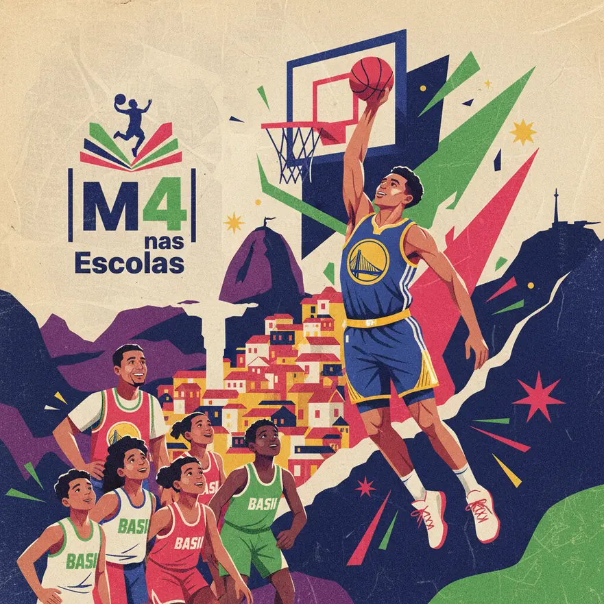 Gui Santos comemora melhor temporada na NBA e inspira jovens no Rio