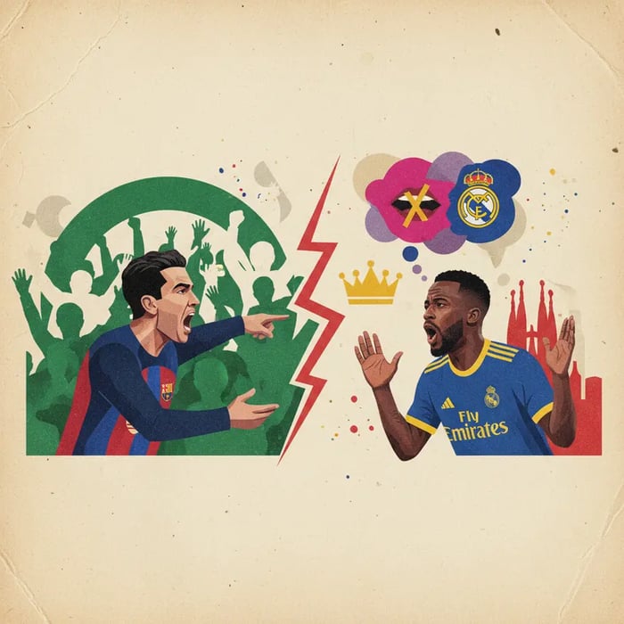 Barcelona: Jogador revela discussão com Vini Jr.