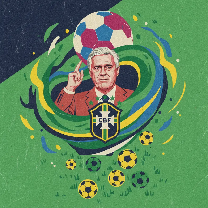 Ancelotti renova com a Seleção Brasileira até 2030