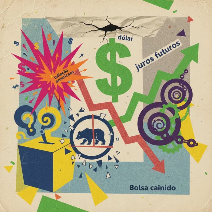 Dólar volta a R$ 5 e Bolsa cai com incertezas eleitorais e inflação americana