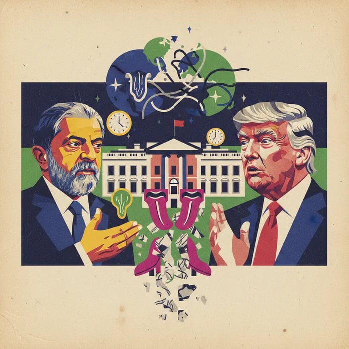 Lula diz a Trump que ambos têm pouco tempo de vida para perder e que 'ninguém respeita lambe-botas'