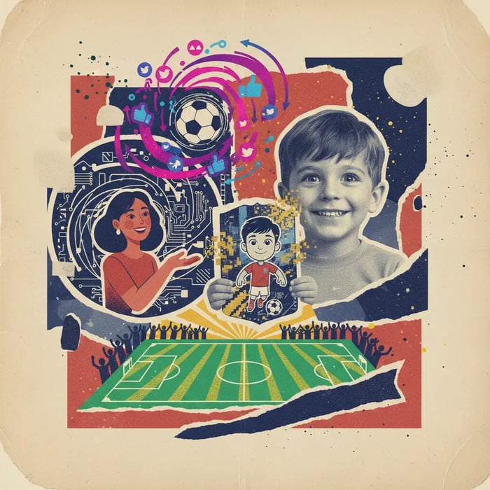 Tia surpreende sobrinho com figurinha personalizada da Copa do Mundo