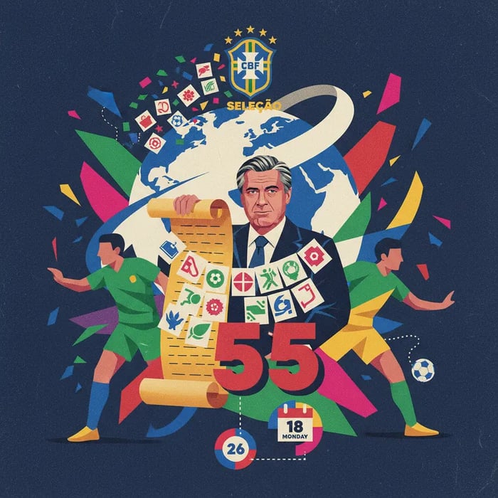 Seleção envia pré-lista de 55 jogadores à Fifa