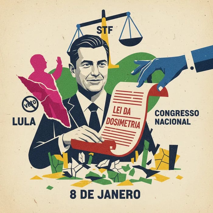 Alcolumbre promulga lei que reduz penas de condenados por atos de 8 de janeiro