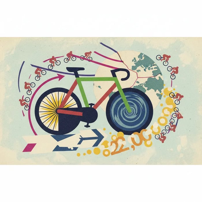 Ciclistas somam 22 mil voltas ao redor da Terra
