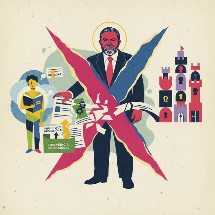 Lula veta projeto que equiparava estágio a experiência profissional