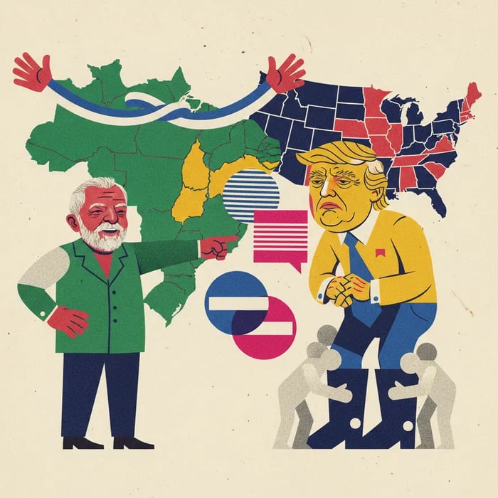 Lula diz a Trump que Brasil não tem veto e ninguém respeita 'lambe-botas'