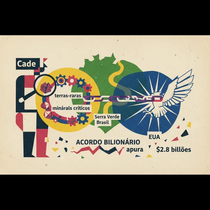 Cade analisa acordo bilionário de terras-raras entre Brasil e EUA