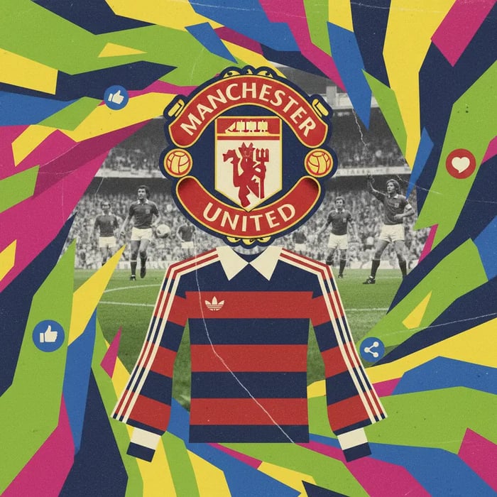 Manchester United lança uniforme retrô inspirado nos anos 70