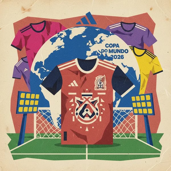 México apresenta uniforme retrô para a Copa do Mundo de 2026