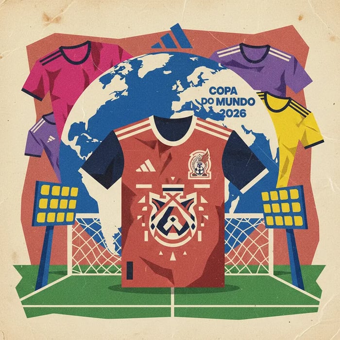 México apresenta uniforme retrô para a Copa do Mundo de 2026