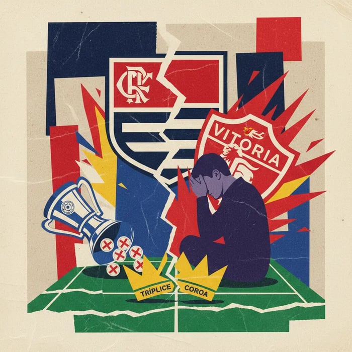 Flamengo é eliminado da Copa do Brasil e Jardim lamenta tríplice coroa