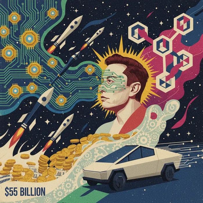 Musk destina US$ 55 bilhões para fabricar chips de IA e centros de dados espaciais