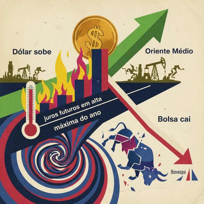Dólar sobe para R$ 5,06 com juros futuros em alta e Bolsa cai