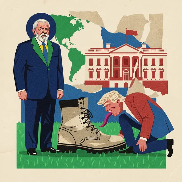 Lula a Trump: "Ninguém respeita lambe-botas"