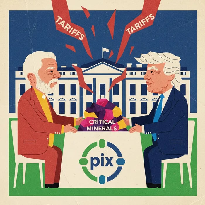 Lula e Trump se reúnem na Casa Branca para discutir minerais críticos, Pix e tarifas