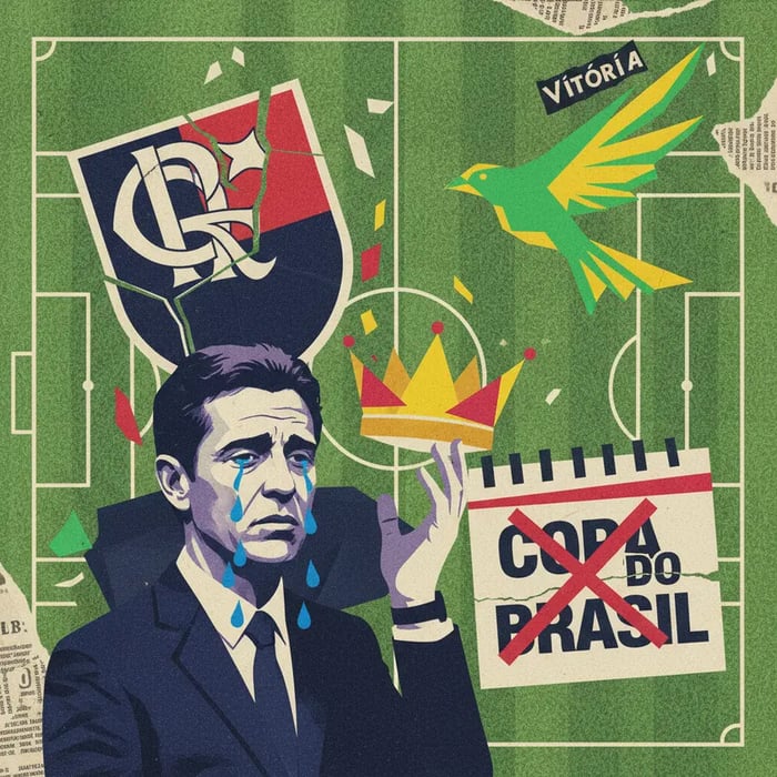 Flamengo fora da Copa do Brasil; Jardim lamenta tríplice coroa