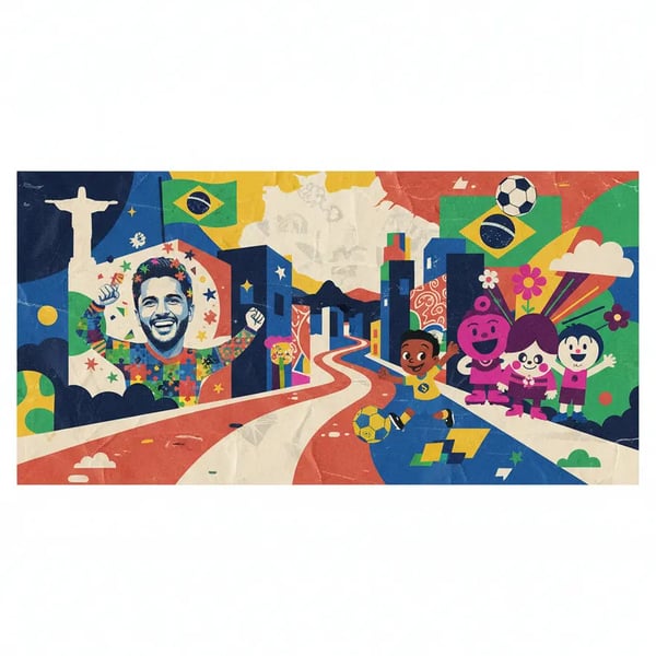 Rua no Rio celebra a inclusão com arte e cores da Copa