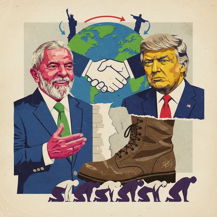 Lula diz a Trump que prioriza 'homens de 80 anos' e critica 'lambe-botas'