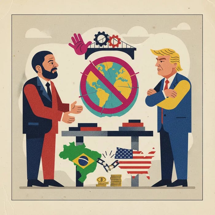 Lula diz a Trump que não há 'veto' para discutir temas e critica subserviência