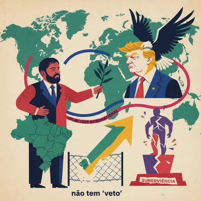 Lula diz a Trump que Brasil não tem 'veto' a nenhum país e critica subserviência