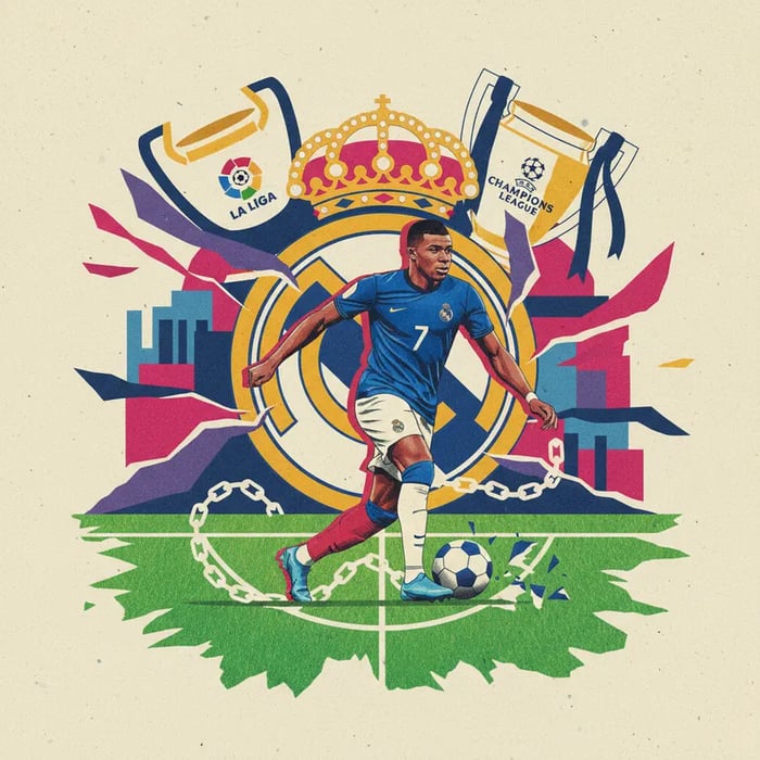 Mbappé treina em folga em meio à crise do Real Madrid