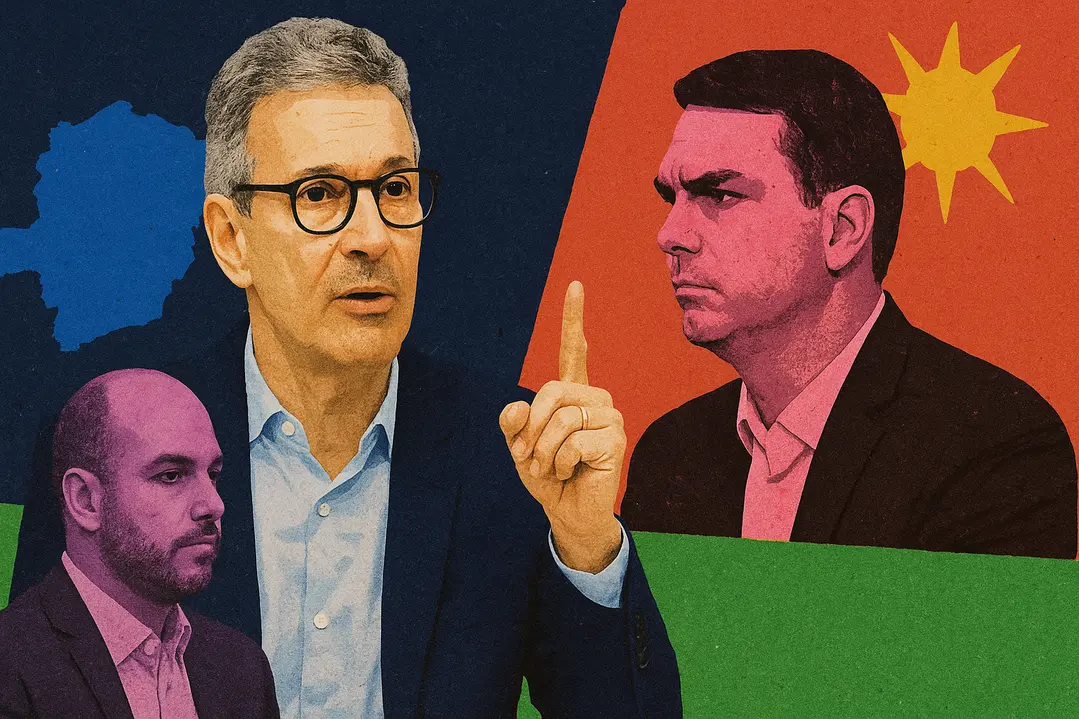 Zema nega encontros com Vorcaro e critica relação de Flávio Bolsonaro