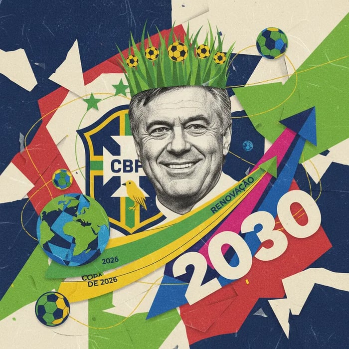 CBF confirma Ancelotti no comando da Seleção até 2030