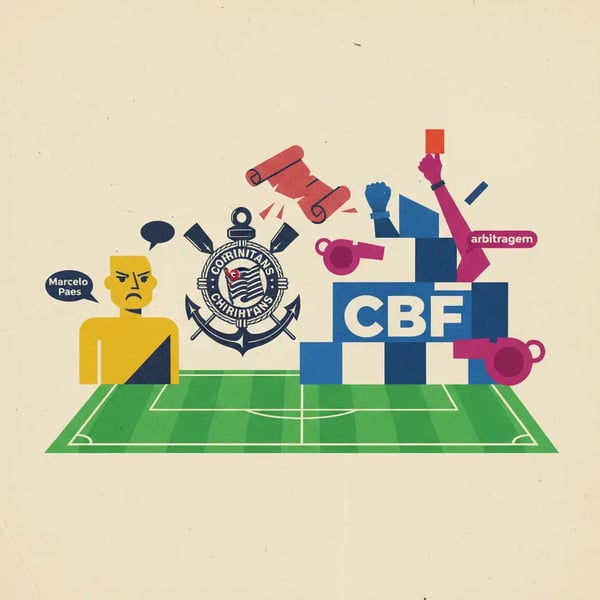 Corinthians questiona arbitragem à CBF após críticas de Marcelo Paes