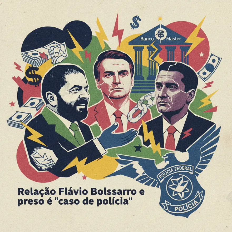 Lula: Relação Flávio Bolsonaro e banqueiro preso é "caso de polícia"