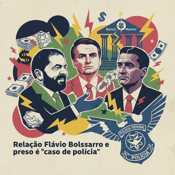 Lula: Relação Flávio Bolsonaro e banqueiro preso é "caso de polícia"