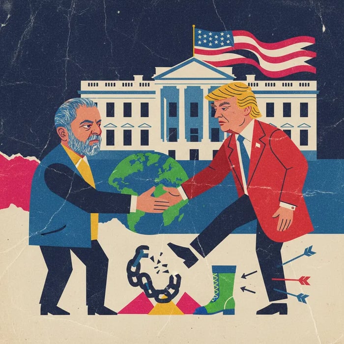 Lula diz a Trump que não há "veto para discutir" e que "ninguém respeita lambe-botas"