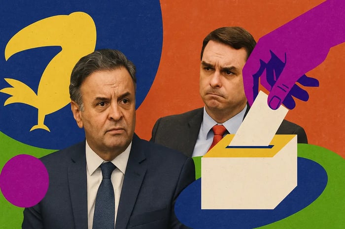 PSDB avalia candidatura de Aécio Neves e debate crise de Flávio Bolsonaro