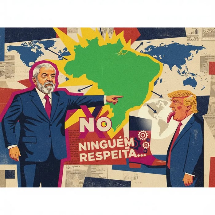 Lula diz a Trump que Brasil não tem 'veto' e 'ninguém respeita lambe-botas'