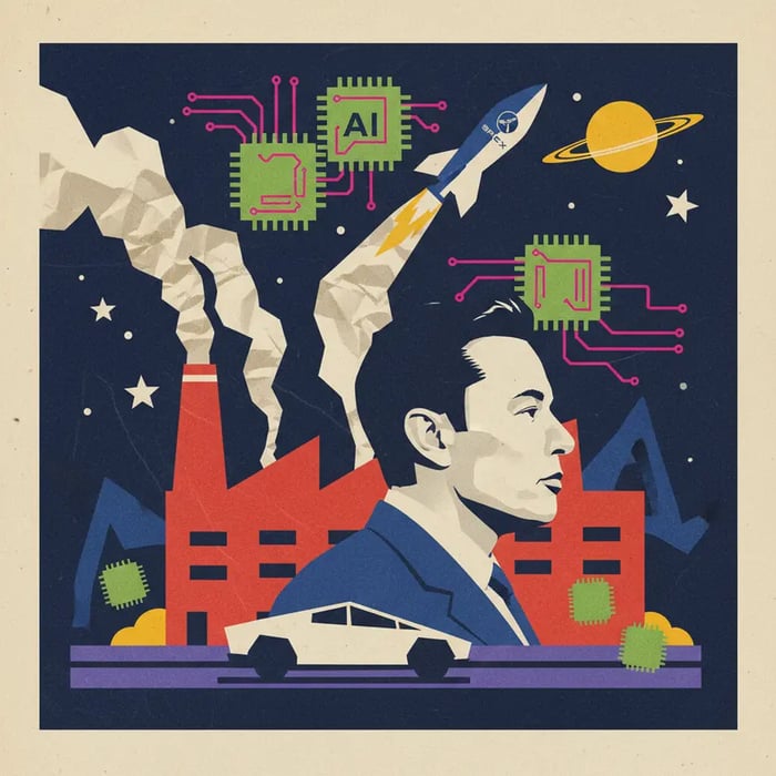 Musk investirá US$ 55 bilhões em fábrica de chips para IA e espaço