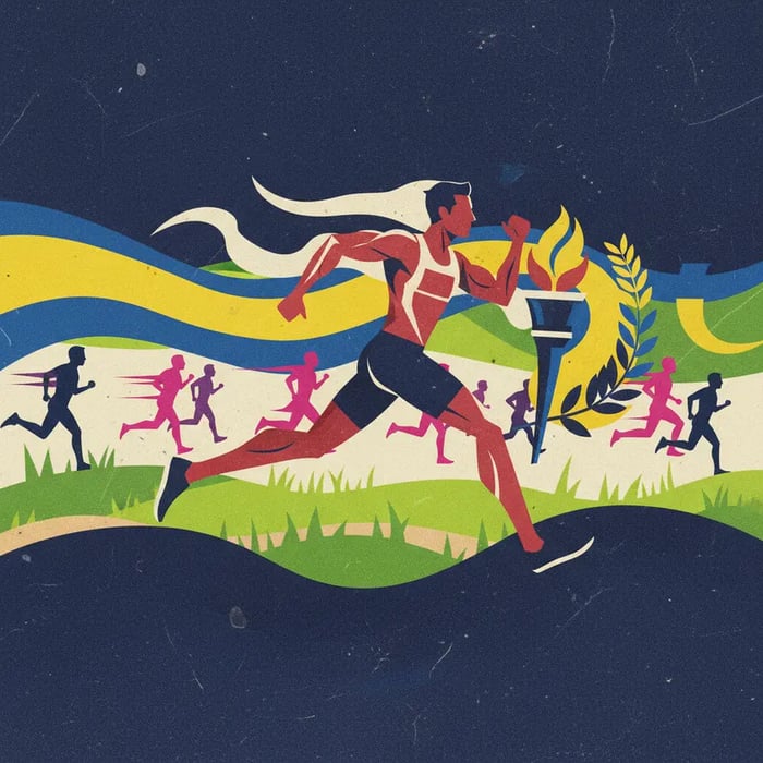 Caio Bonfim participa da Corrida Time Brasil
