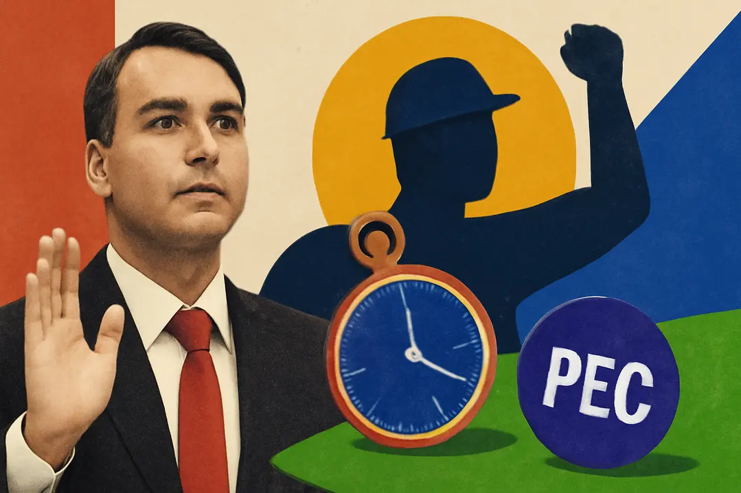 Flávio Bolsonaro propõe remuneração por hora como alternativa ao fim da escala 6x1